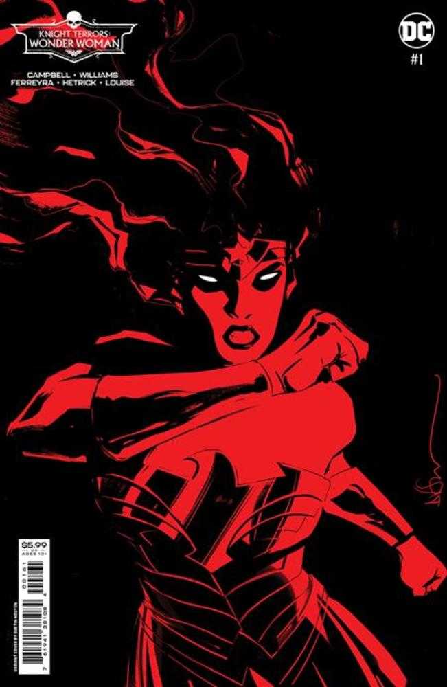 Stock Photo of Knight Terrors Wonder Woman #1 (Of 2) CVR D Dustin Nguyen Midnight Card Stock Variant comic sold by Stronghold Collectibles