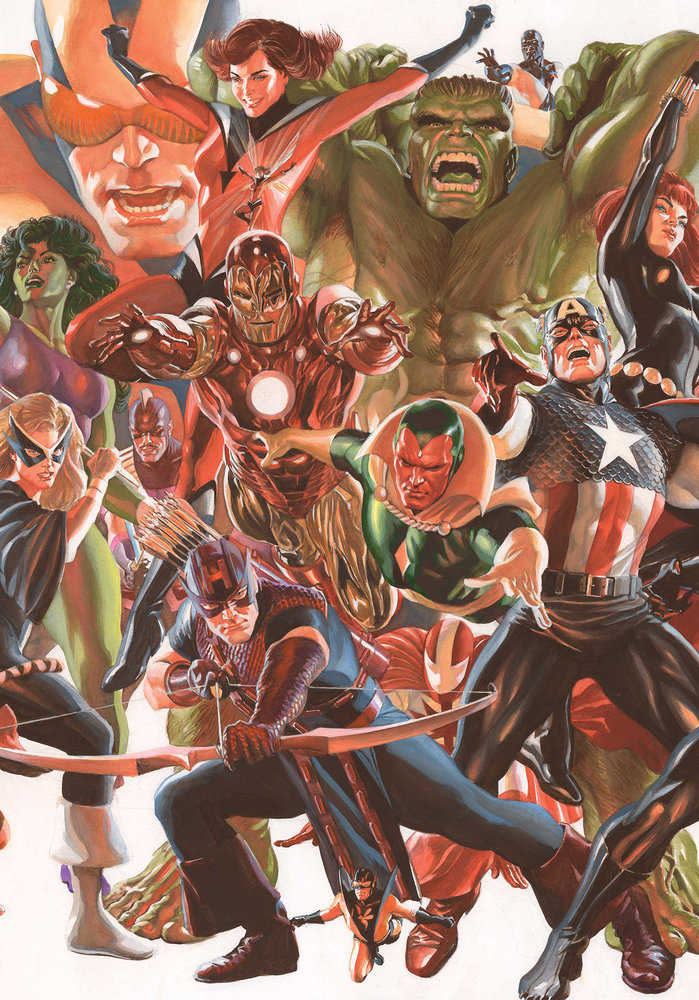 Stock photo of Avengers 4 Alex Ross Connecting Avengers Variant Part B comic sold by Stronghold Collectibles