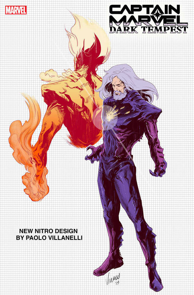 Stock photo of Captain Marvel Dark Tempest 2 Paolo Villanelli Design Variant comic sold by Stronghold Collectibles