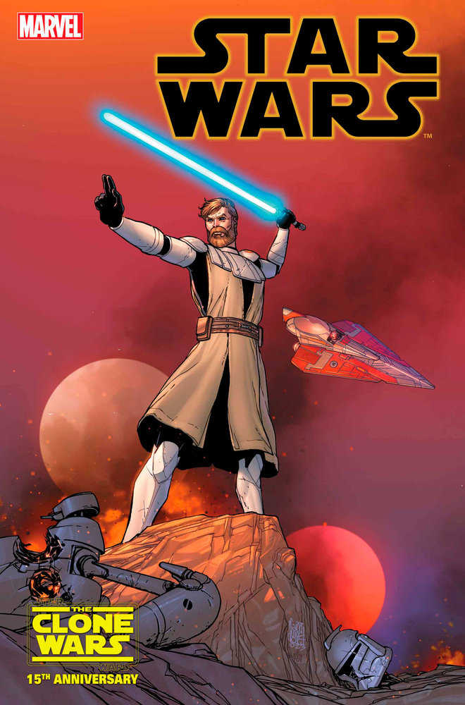 Stock photo of Star Wars 37 Giuseppe Camuncoli Obi-Wan Star Wars Clone Wars 15th Anniversary Variant [DD] comic sold by Stronghold Collectibles