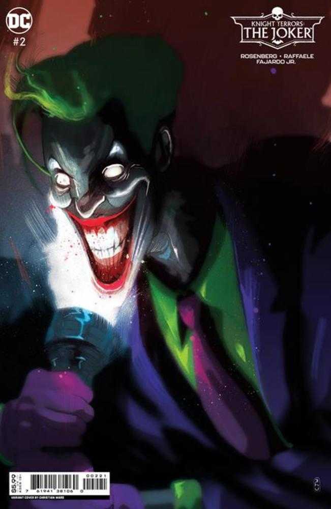 Stock photo of Knight Terrors Joker #2 (Of 2) CVR B Christian Ward Card Stock Variant comic sold by Stronghold Collectibles