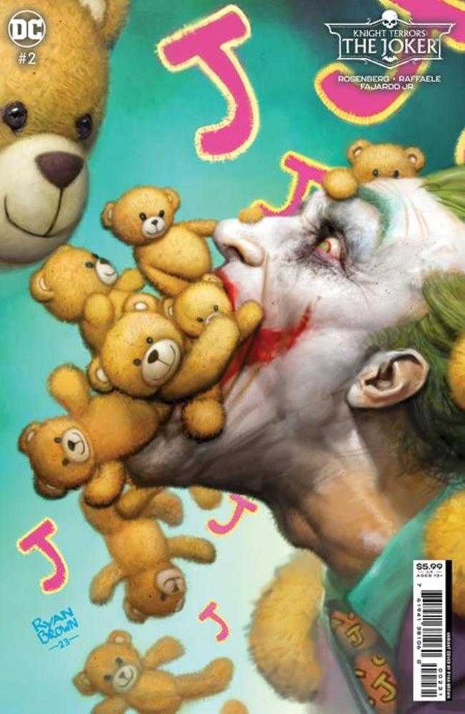 Stock photo of Knight Terrors Joker #2 (Of 2) CVR C Ryan Brown Card Stock Variant comic sold by Stronghold Collectibles