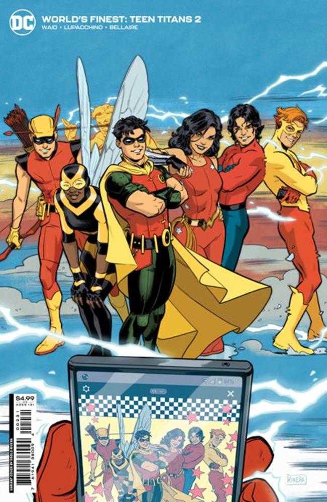 Stock photo of Worlds Finest Teen Titans #2 (Of 6) CVR C Paolo Rivera Card Stock Variant comic sold by Stronghold Collectibles