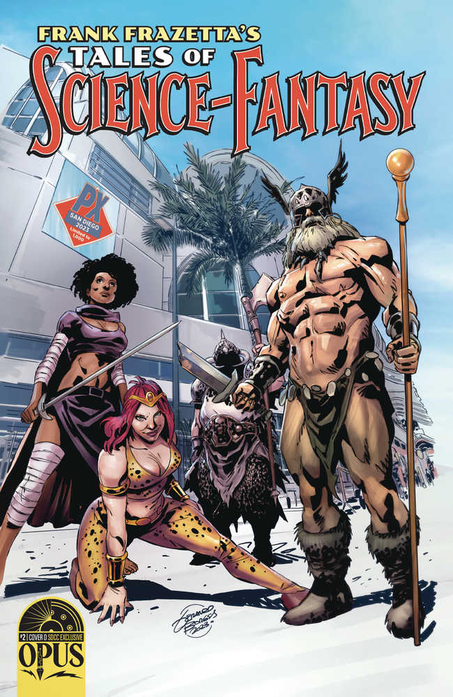 Stock Photo of Frank Frazetta Tales Of Science Fantasy #2 SDCC 2023 Exclusive Variant comic sold by Stronghold Collectibles