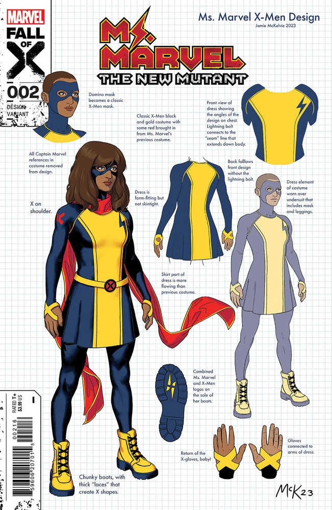 Stock Photo of Ms Marvel New Mutant #2 1:10 Edition Jamie Mckelvie Design V Comics sold by Stronghold Collectibles