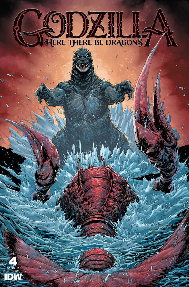 Stock Photo of Godzilla Here There Be Dragons #4 CVR B Kirkham Comics sold by Stronghold Collectibles