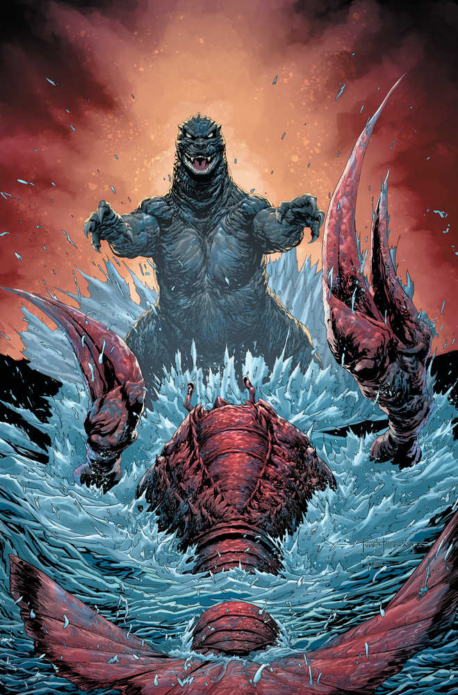 Stock Photo of Godzilla Here There Be Dragons #4 CVR C 1:10 Kirkham Full Art Comics sold by Stronghold Collectibles