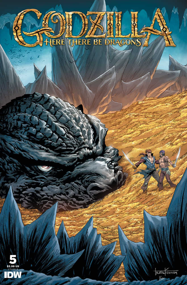 Stock Photo of Godzilla Here There Be Dragons #5 CVR B Kirkham Comics sold by Stronghold Collectibles