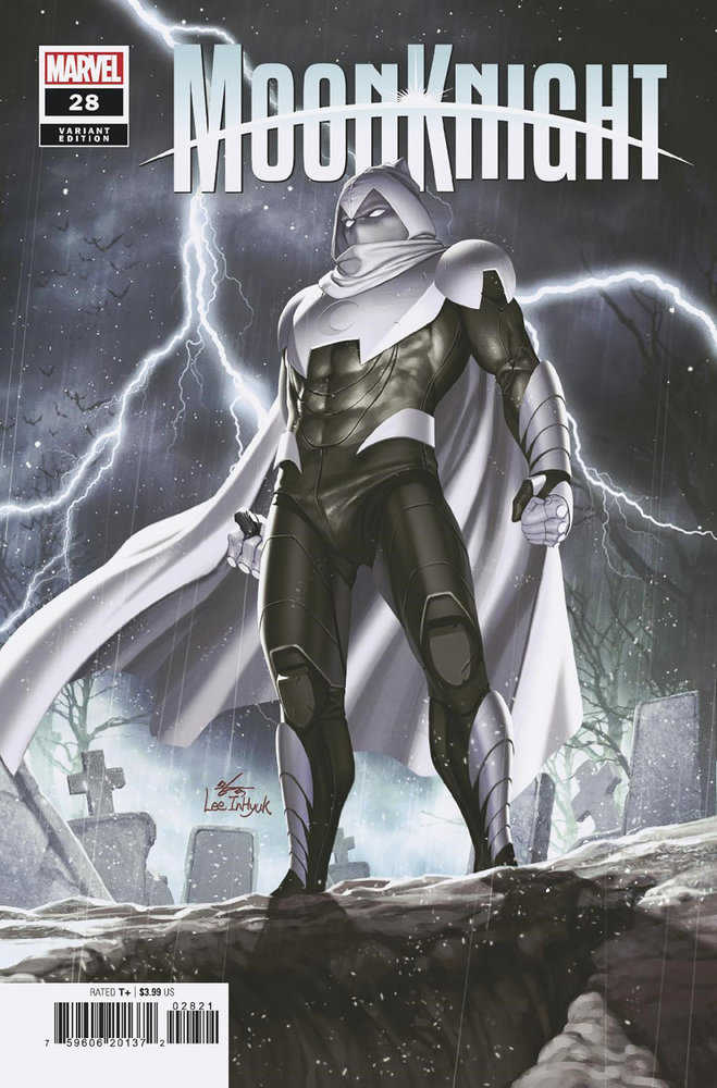 Stock photo of Moon Knight 28 Inhyuk Lee Last Days Of Moon Knight Variant Comicssold by Stronghold Collectibles