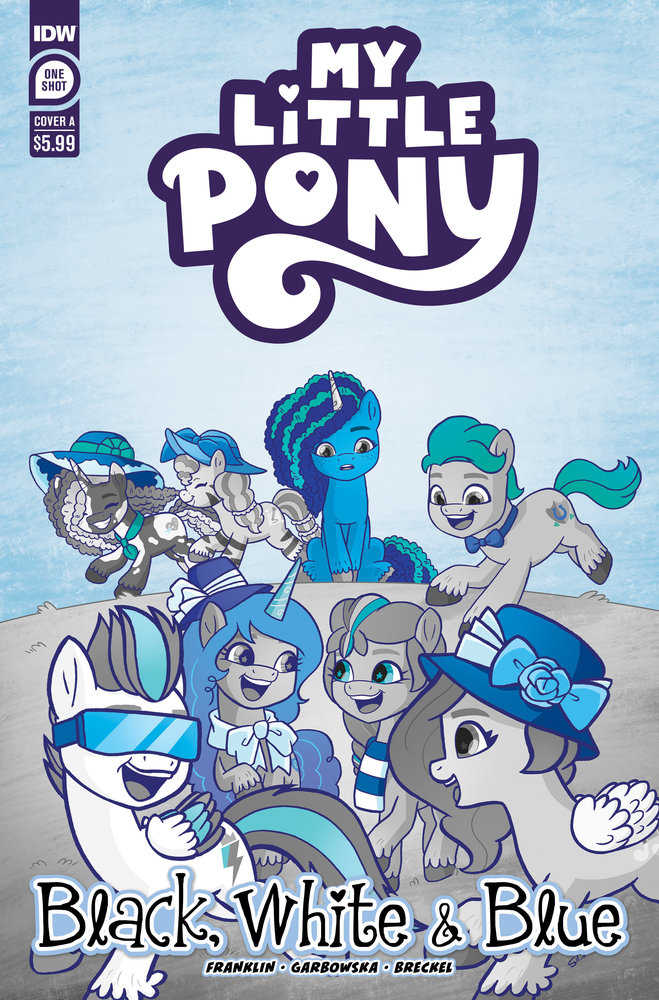 Stock photo of My Little Pony: Black, White & Blue CVR A Garbowska Comicssold by Stronghold Collectibles