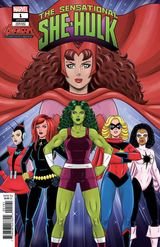 Stock photo of Sensational She-Hulk 1 Gisele Lagace Avengers 60th Variant Comicssold by Stronghold Collectibles