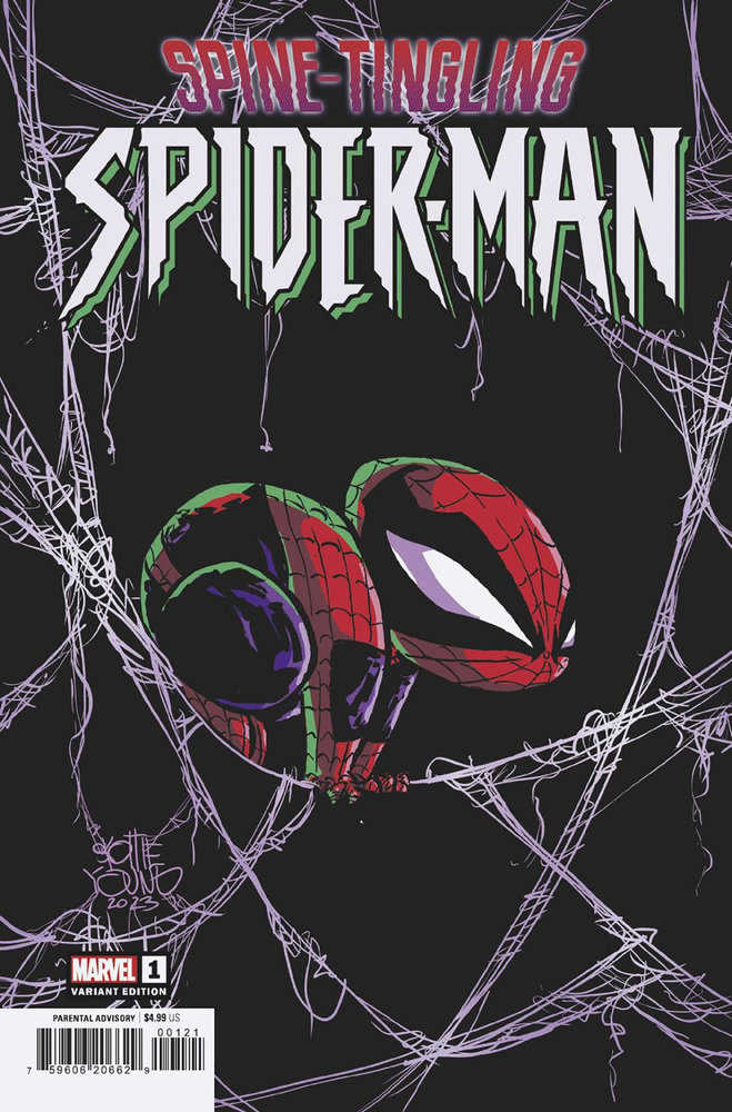 Stock photo of Spine-Tingling Spider-Man 1 Skottie Young Variant Comicssold by Stronghold Collectibles