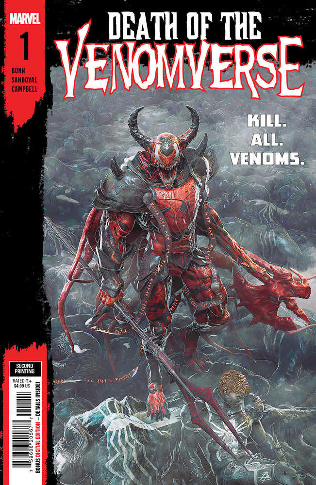 Stock photo of Death Of The Venomverse 1 Bjorn Barends 2nd Print Variant Comics sold by Stronghold Collectibles