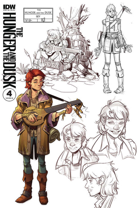 Stock Photo of Hunger And Dusk #4 CVR D 1:10 Wildgoose Character Sketch  Comics sold by Stronghold Collectibles