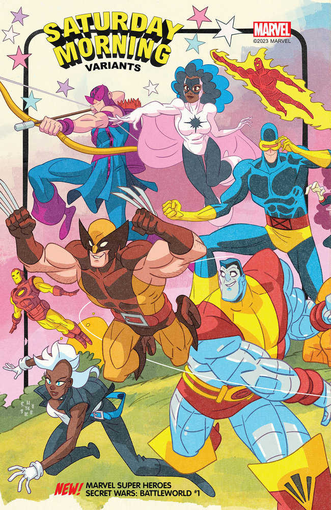 Stock Photo of Marvel Super Heroes Secret Wars: Battleworld 1 Sean Galloway Saturday Morning Variant Comics sold by Stronghold Collectibles