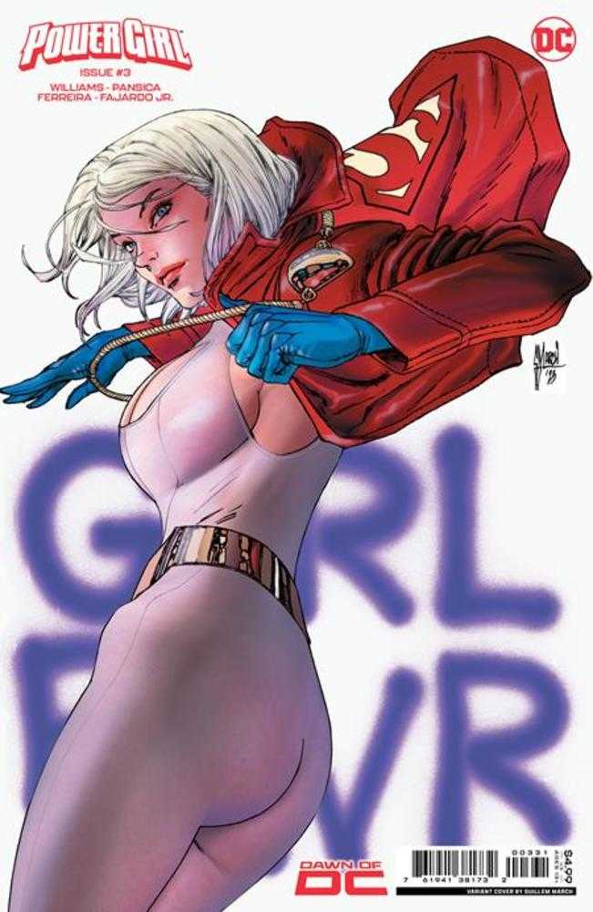 Stock photo of Power Girl #3 CVR C Guillem March Card Stock Variant Comics sold by Stronghold Collectibles