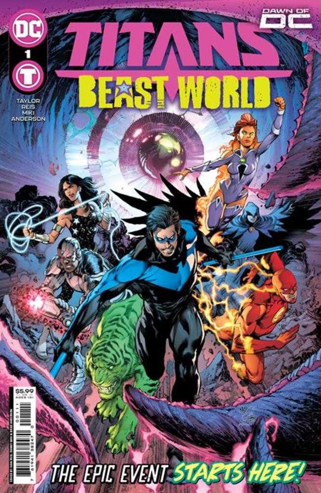 Stock photo of Titans Beast World #1 (Of 6) CVR A Ivan Reis & Danny Miki Comics sold by Stronghold Collectibles