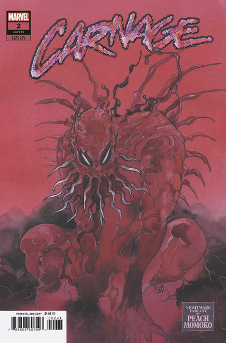 Stock photo of Carnage 2 Peach Momoko Nightmare Variant Comics sold by Stronghold Collectibles