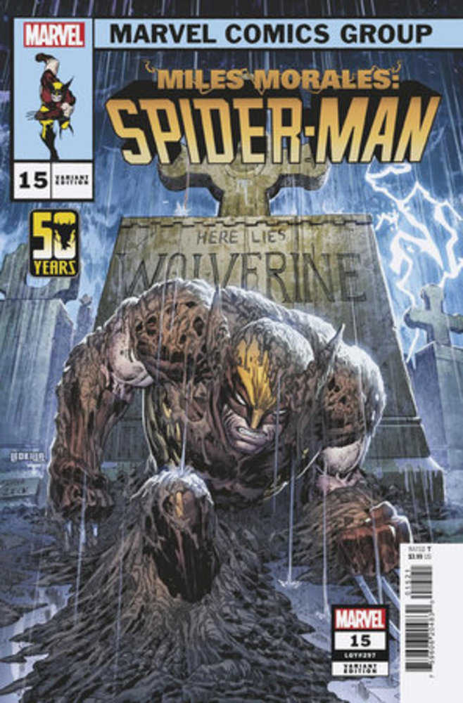 Stock photo of Miles Morales Spider-Man #15 Ken Lashley Wolverine Variant Comics sold by Stronghold Collectibles