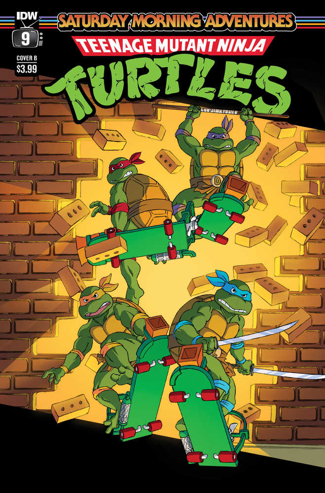 Stock photo of Teenage Mutant Ninja Turtles Saturday Morning Adventure 2023 #9 CVR B Schoening Comics sold by Stronghold Collectibles