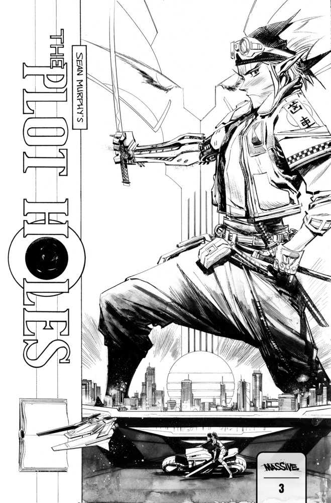Stock Photo of Plot Holes #3 (Of 5) CVR F Murphy Black & White FOC Variant  Comics sold by Stronghold Collectibles