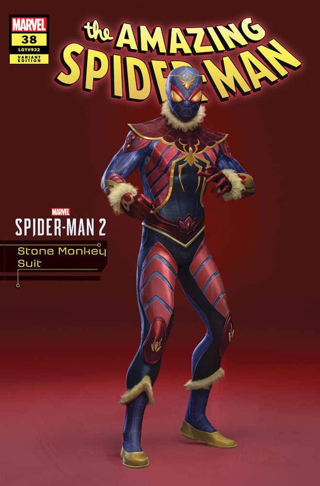 Stock Photo of Amazing Spider-Man 38 Stone Monkey Suit Marvel's Spider-Man 2 Variant [Gw] Comics sold by Stronghold Collectibles