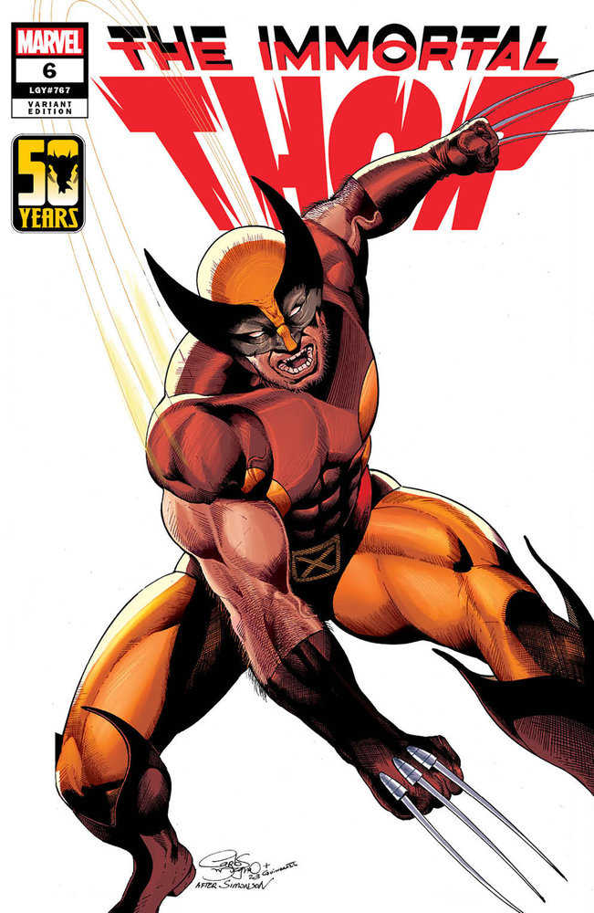 Stock photo of Immortal Thor 6 Carlos Magno Wolverine Wolverine Wolverine Variant Comics sold by Stronghold Collectibles