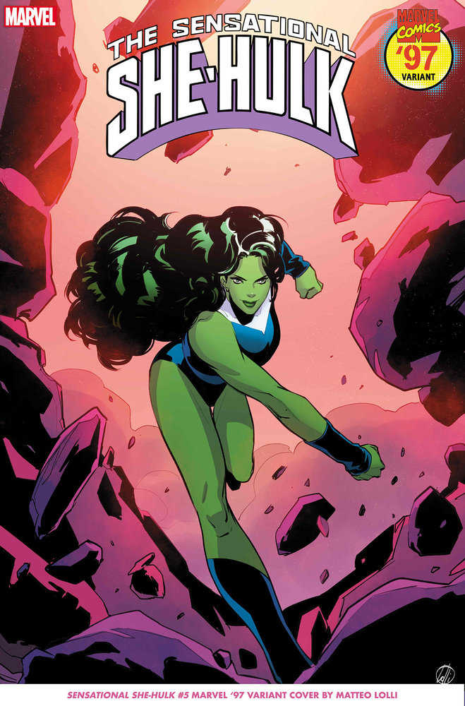 Stock Photo of Sensational She-Hulk 5 Matteo Lolli Marvel 97 Variant Comics sold by Stronghold Collectibles