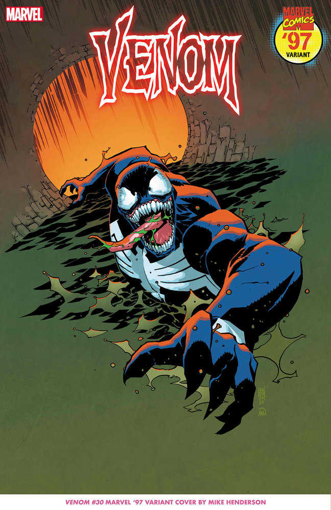 Stock Photo of Venom 30 Mike Henderson Marvel 97 Variant Comics sold by Stronghold Collectibles