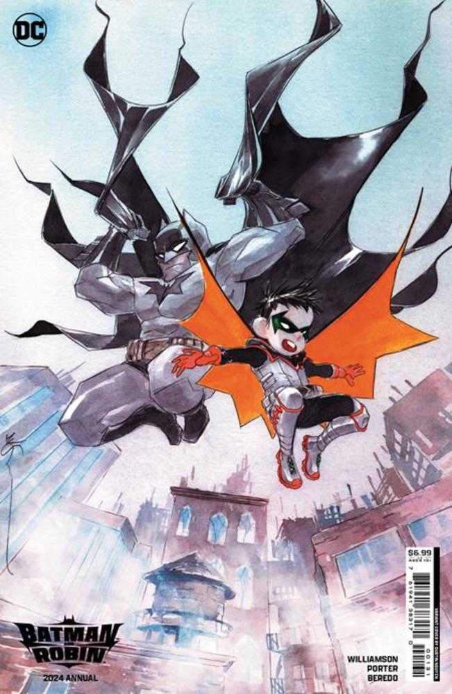 Stock photo of Batman And Robin 2024 Annual #1 (One Shot) CVR C Dustin Nguyen Card Stock Variant Comics sold by Stronghold Collectibles