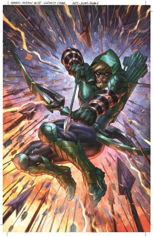 Stock photo of Green Arrow #8 (Of 12) CVR B Alan Quah Card Stock Variant Comics sold by Stronghold Collectibles