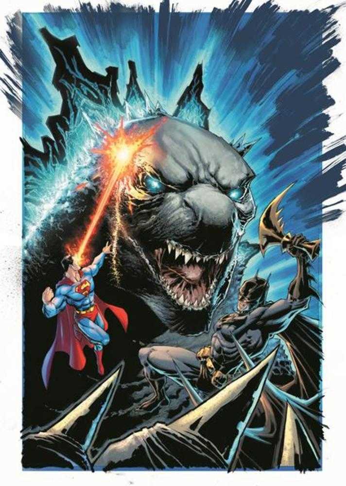 Stock photo of Justice League vs Godzilla vs Kong #4 (Of 7) CVR C Whilce Portacio Godzilla Variant Comics sold by Stronghold Collectibles