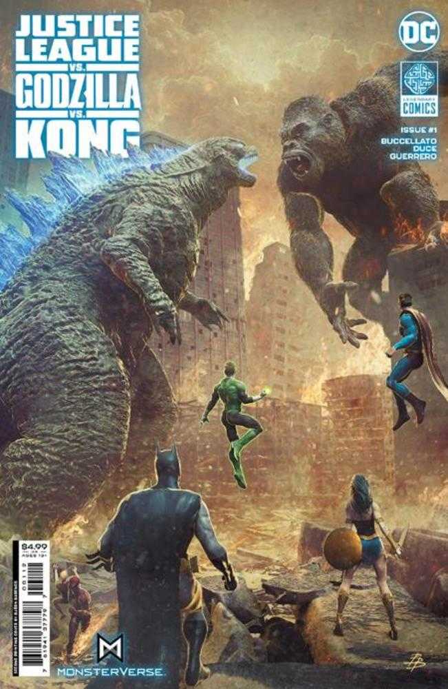 Stock Photo of Justice League vs Godzilla vs Kong #1 2nd Print  sold by Stronghold Collectibles