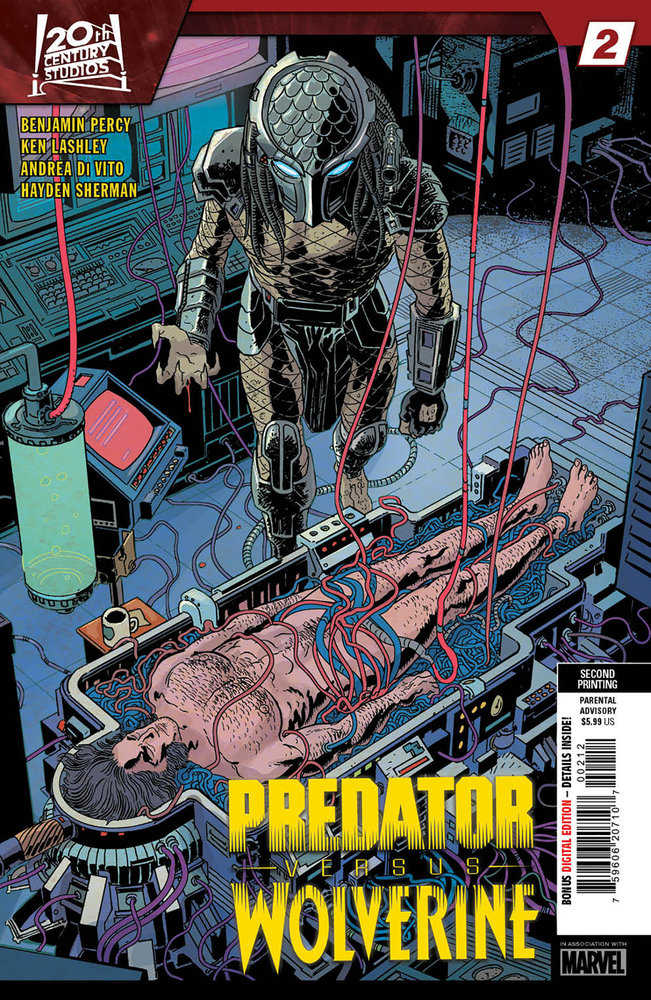 Stock photo of Predator vs Wolverine #2 2nd Print Hayden Sherman Variant Comics sold by Stronghold Collectibles