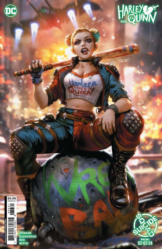 Stock photo of Harley Quinn #36 CVR E Derrick Chew Suicide Squad Kill Arkham Asylum Harley Quinn Card Stock Variant Comics sold by Stronghold Collectibles