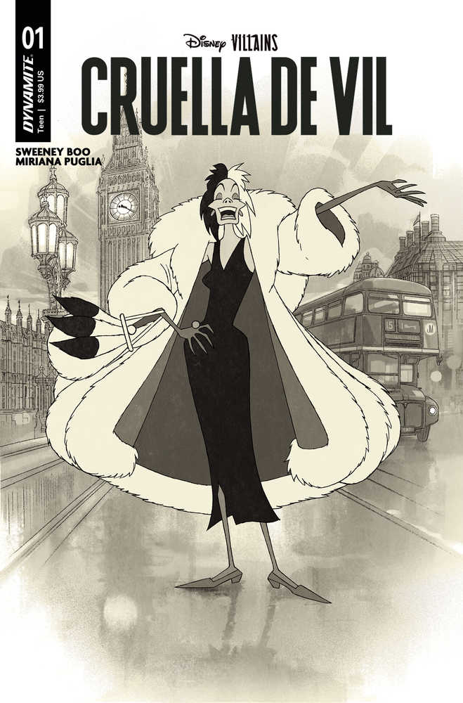 Stock photo of Disney Villains Cruella De Vil #1 CVR L 1:7 Middleton Comics sold by Stronghold Collectibles