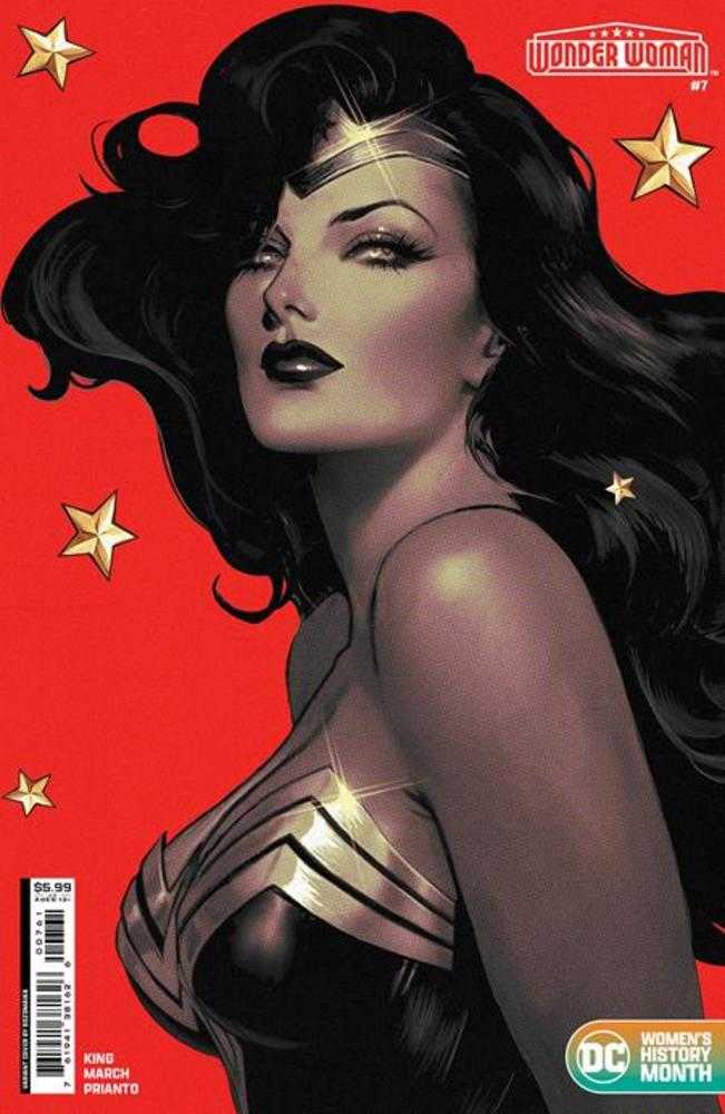 Stock Photo of Wonder Woman #7 CVR D Sozomaika Womens History Month Card Stock Variant DC Comics Comics sold by Stronghold Collectibles of Acadiana, Lafayette, Louisiana.