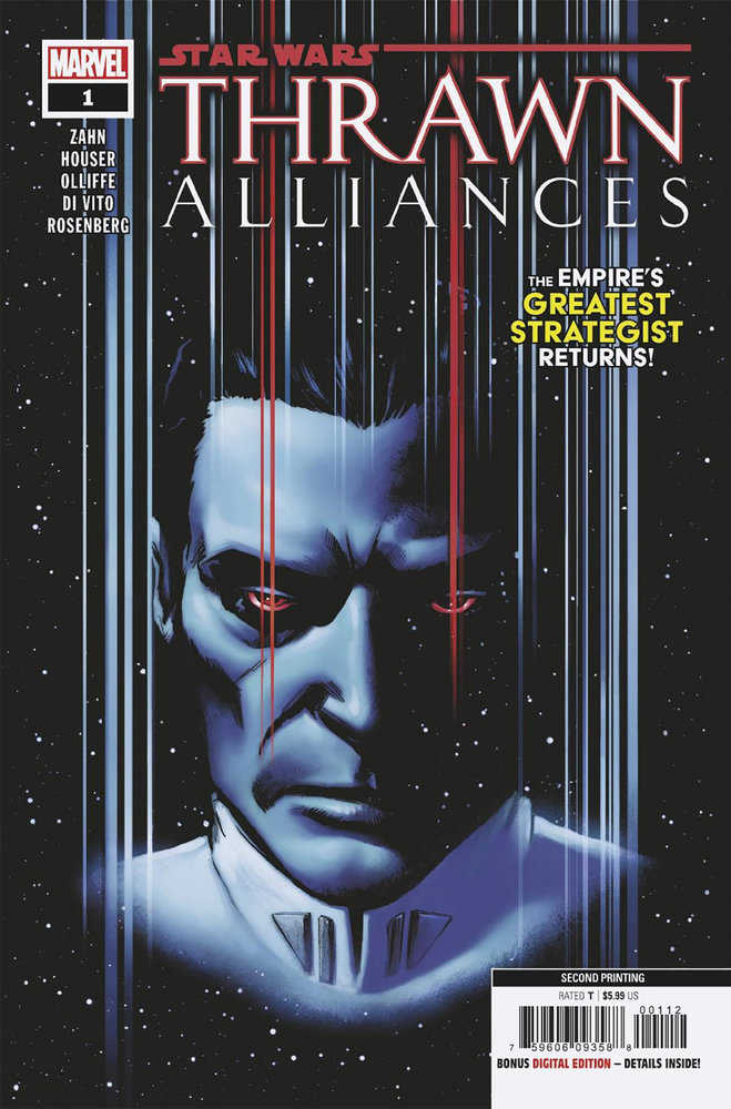 Stock Photo of Star Wars Thrawn Alliances #1 2nd Print Lee Garbett Variant Comics sold by Stronghold Collectibles