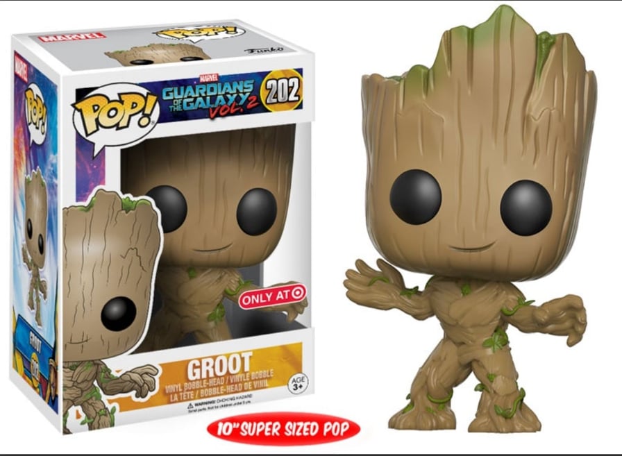 Image of Funko POP!: Guardians of the Galaxy Vol. 2 - Target Excl Groot (202) 10 Inch Funko POP! sold by Stronghold Collectibles