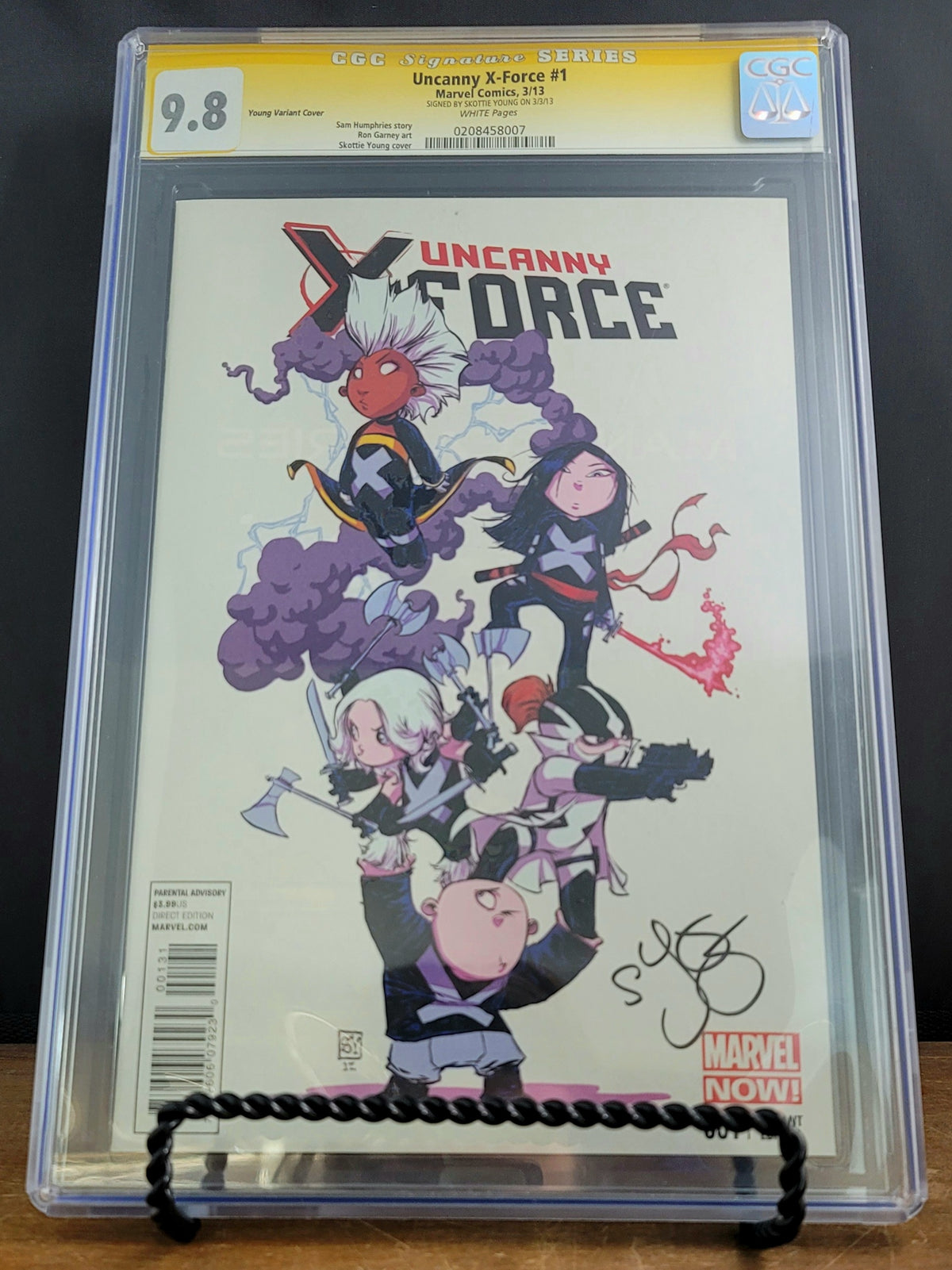 Photo of Uncanny X-Force, Vol. 2 (2013) Issue 1C - CGC 9.8 Near Mint/Mint Signature Series: Skottie Young Comic sold by Stronghold Collectibles