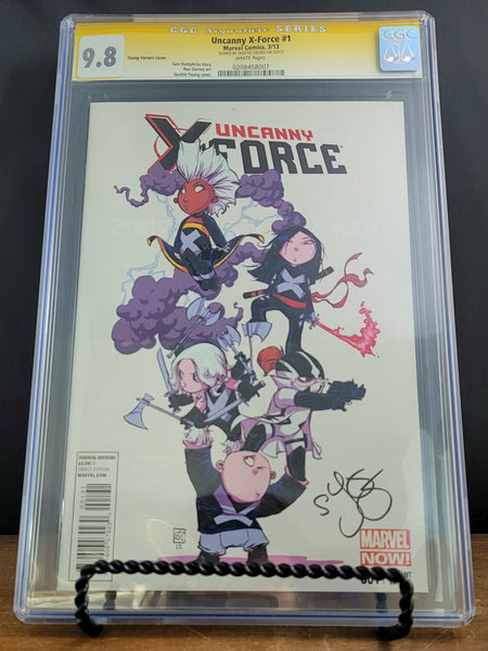 Photo of Uncanny X-Force, Vol. 2 (2013) Issue 1C - CGC 9.8 Near Mint/Mint Signature Series: Skottie Young Comic sold by Stronghold Collectibles