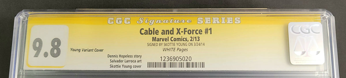 Photo of Cable and X-Force (2012) Issue 1C - CGC 9.8 Near Mint/Mint Signature Series: Skottie Young Comic sold by Stronghold Collectibles