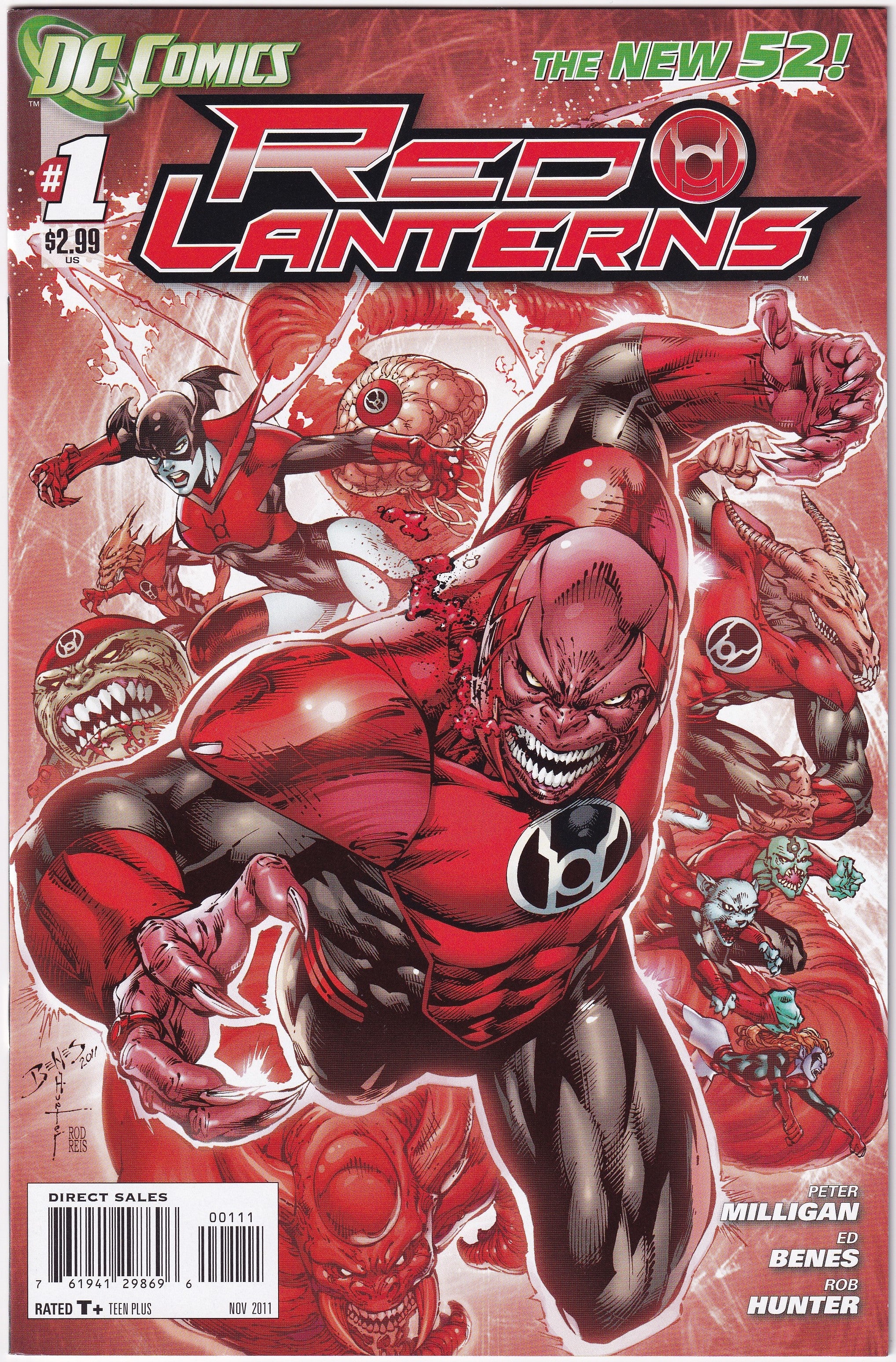 Photo of NM Red Lanterns (11) 1A Peter Milligan, Ed Benes, Rob Hunter Comic sold by Stronghold Collectibles