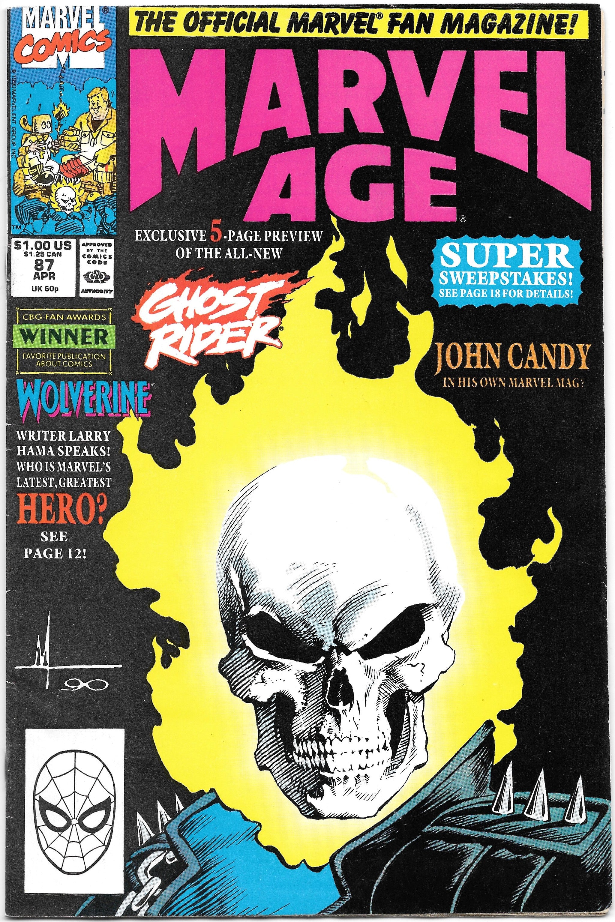 Photo of Marvel Age (1990)  Iss 87 Very Fine  Comic sold by Stronghold Collectibles
