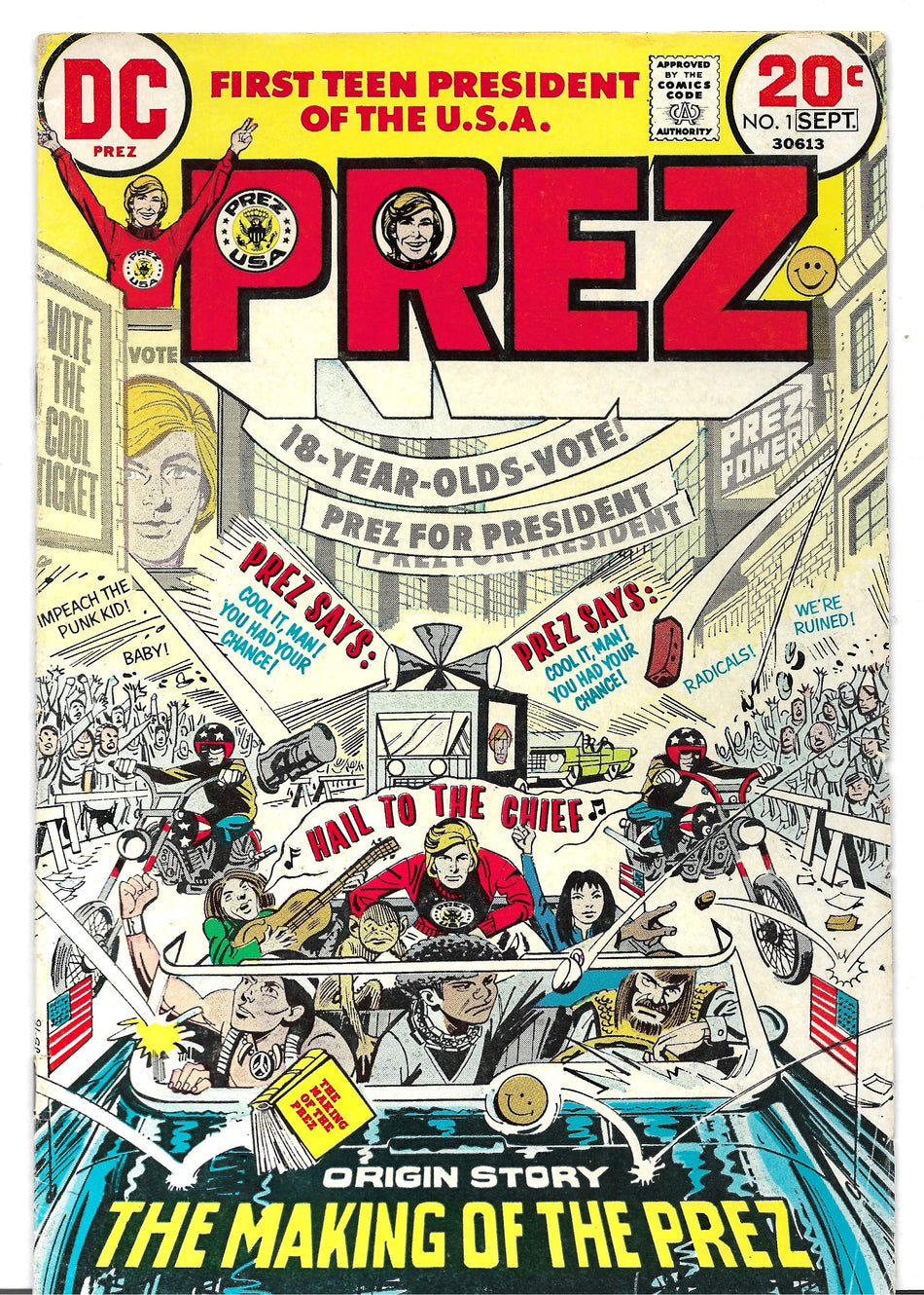 Photo of Prez, Vol. 1 (1973)  Iss 1 Fine -  Comic sold by Stronghold Collectibles