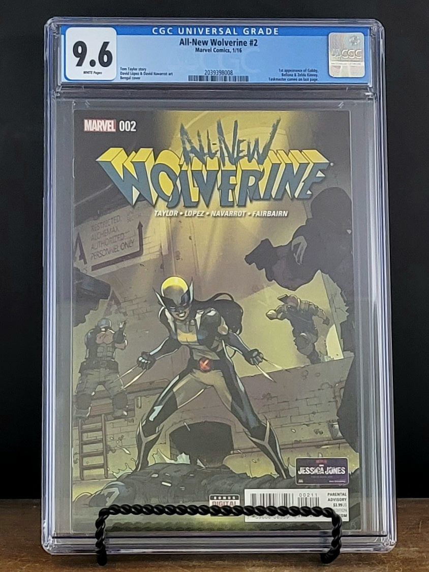 Photo of All-New Wolverine (2015) Issue 2A - CGC 9.6 Near Mint + (1st Honey Badger) Comic sold by Stronghold Collectibles