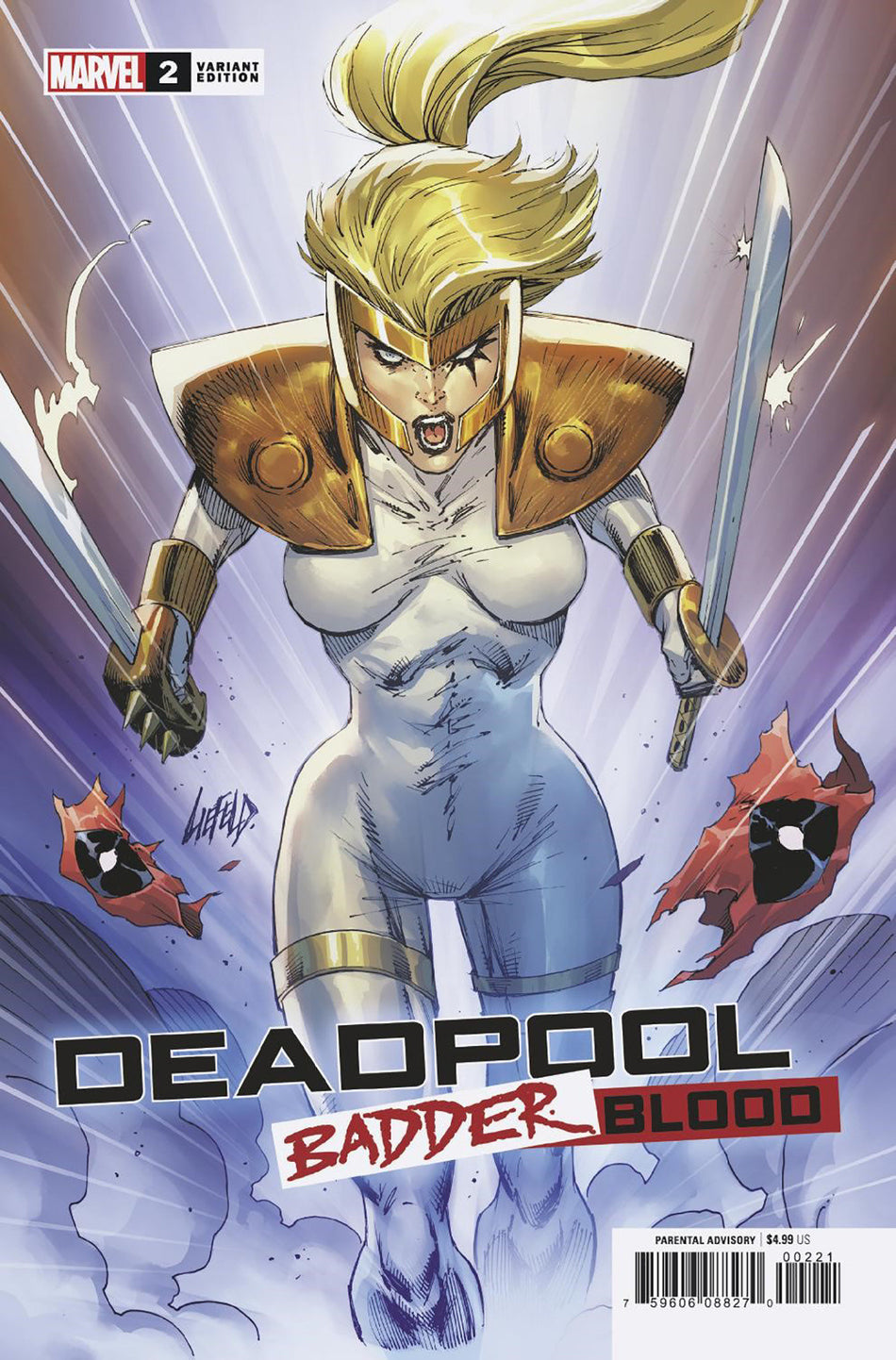 Stock Photo of Deadpool: Badder Blood 2 Rob Liefeld Variant comic sold by Stronghold Collectibles