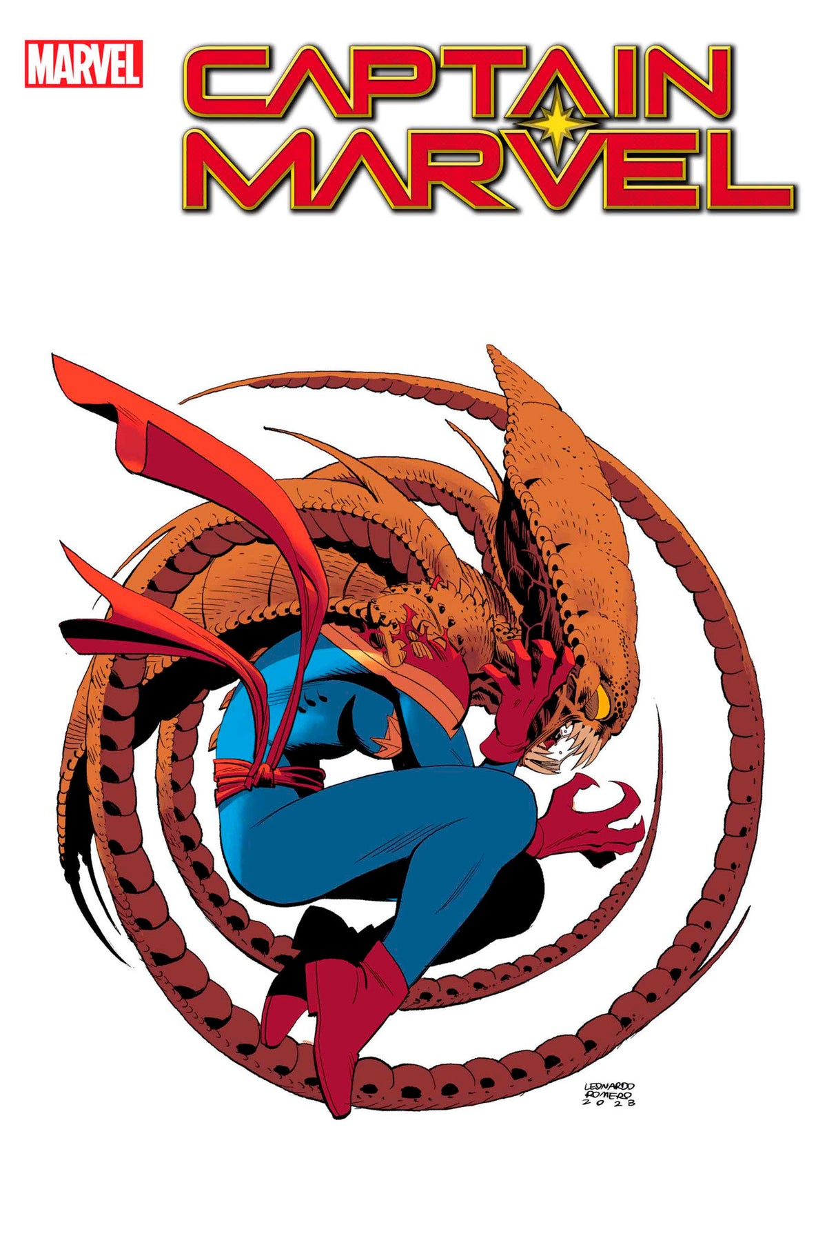 Stock Photo of Captain Marvel 49 Leonardo Romero Variant comic sold by Stronghold Collectibles