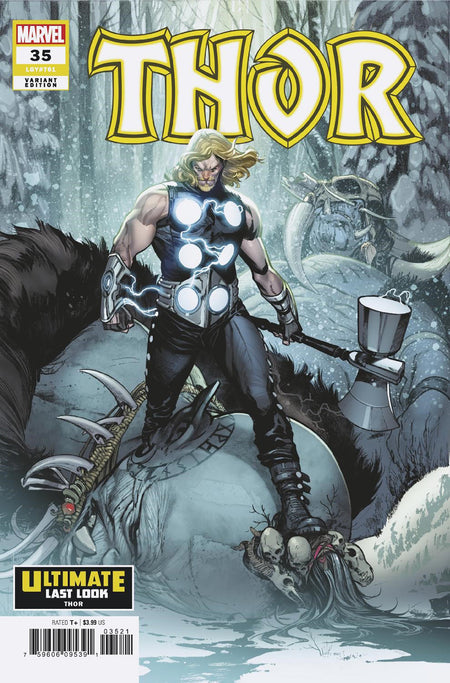 Stock Photo of Thor 35 Pepe Larraz Ultimate Last Look Variant comic sold by Stronghold Collectibles