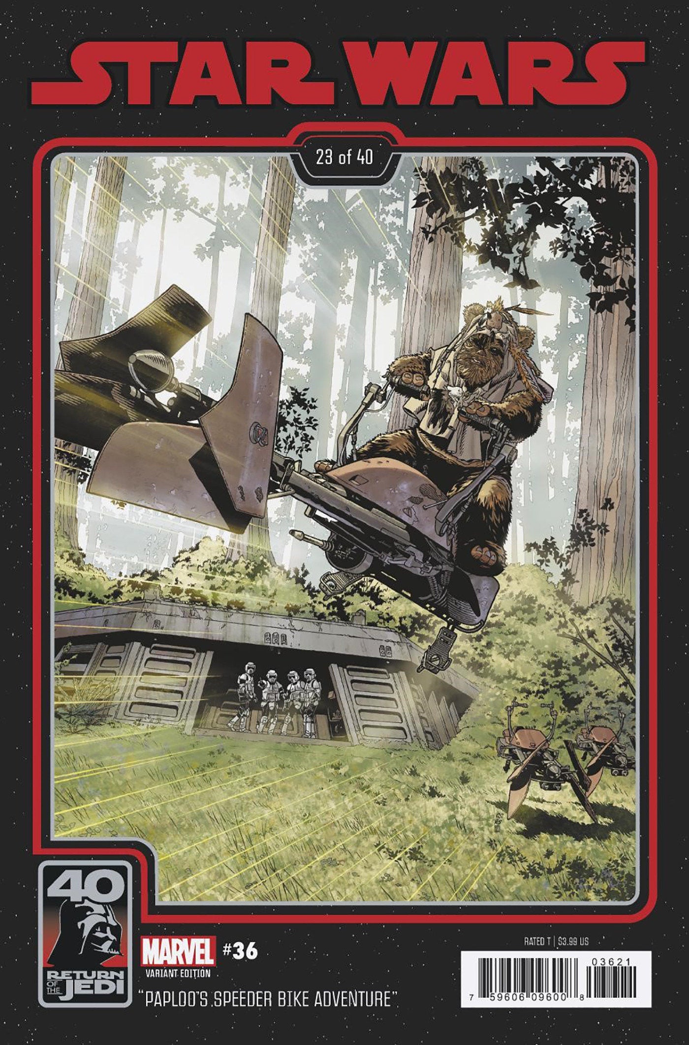 Stock photo of Star Wars 36 Chris Sprouse Return Of The Jedi 40th Anniversary Variant comic sold by Stronghold Collectibles